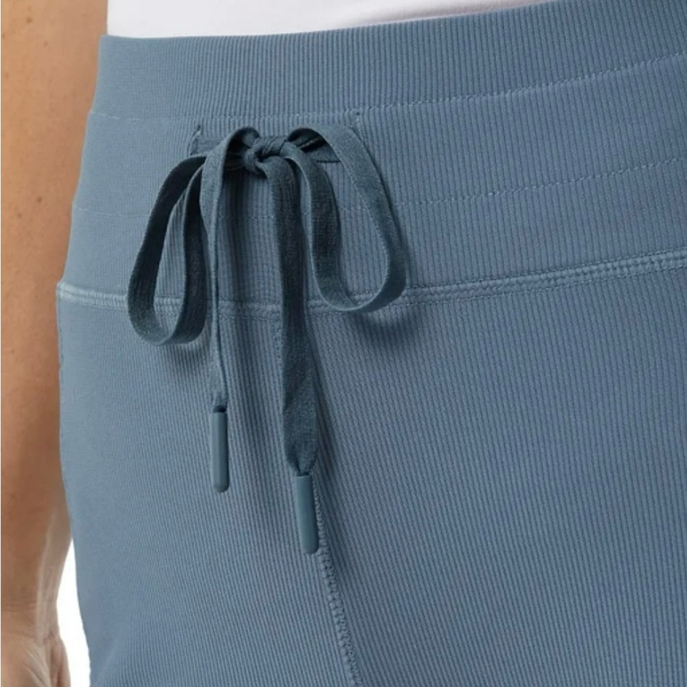 NEW 32 Degrees Cool Women's Active Flare Pants Blue Ribbed Side Pocket - Picture 6 of 15
